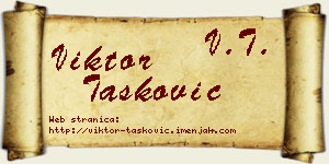 Viktor Tasković vizit kartica